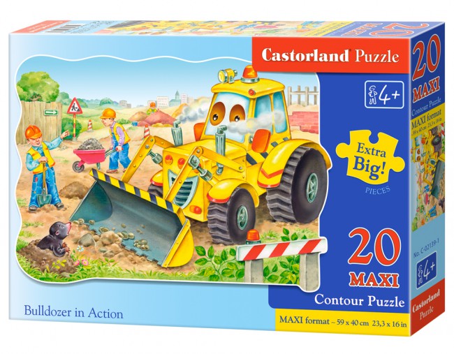 Puzzle 20 Maxi - Bulldozer in Action