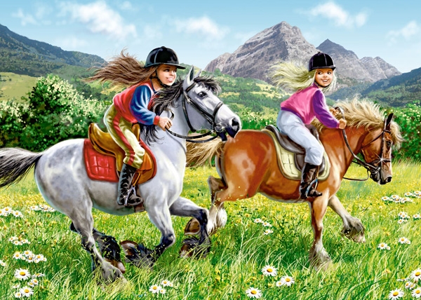 Puzzle 2 in 1 - Riding Horses