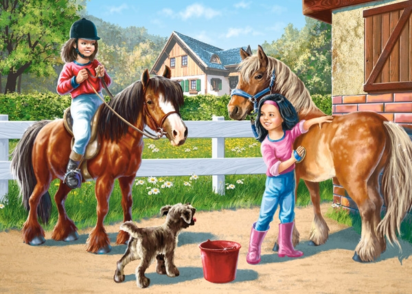 Puzzle 2 in 1 - Riding Horses