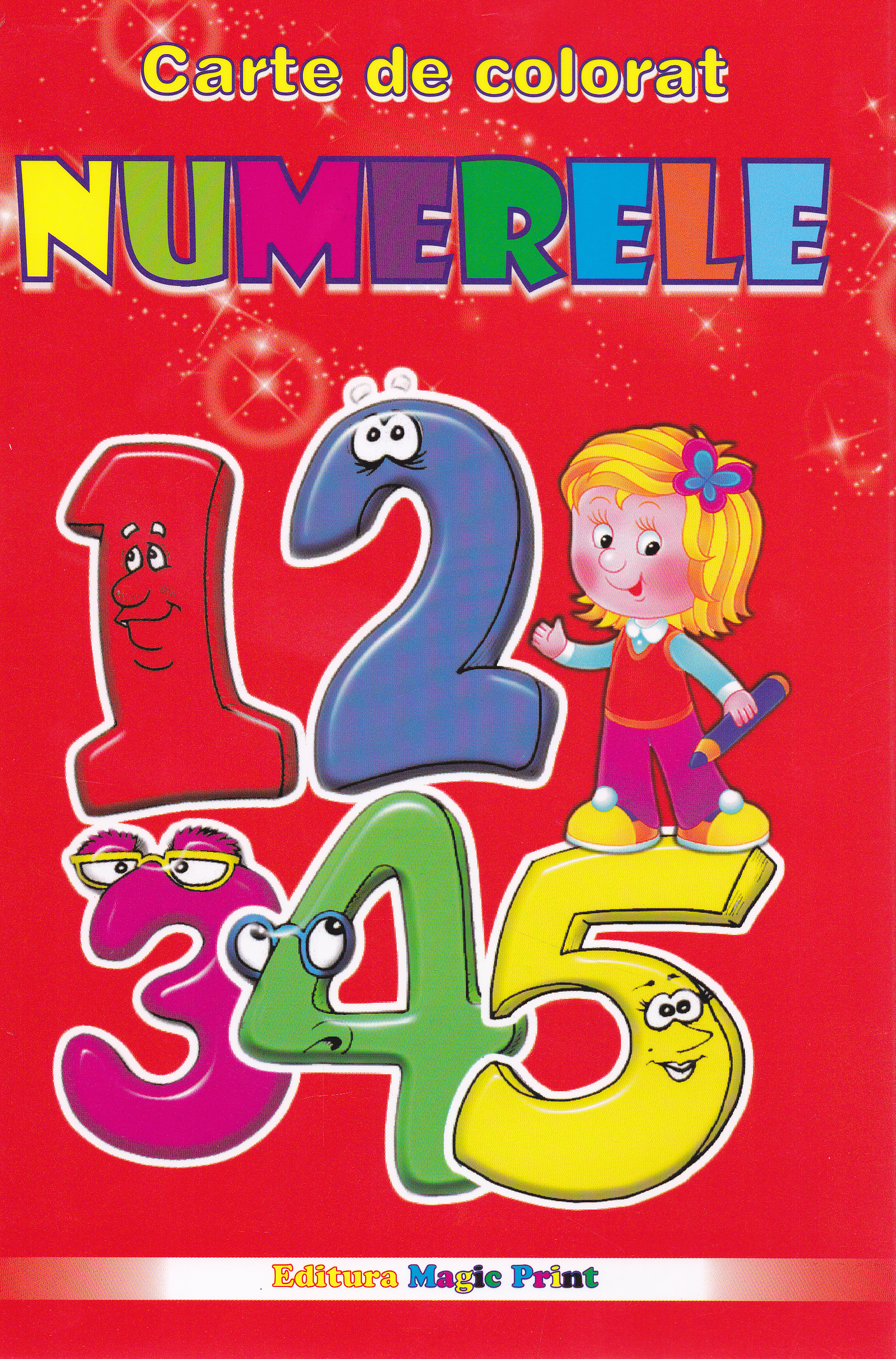 Numerele - Carte de colorat