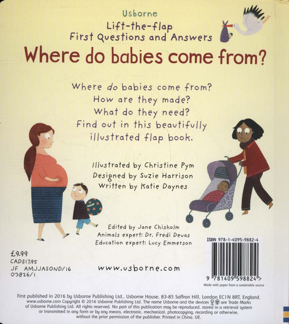 Lift-The-Flap First Questions & Answers Where Do Babies Come