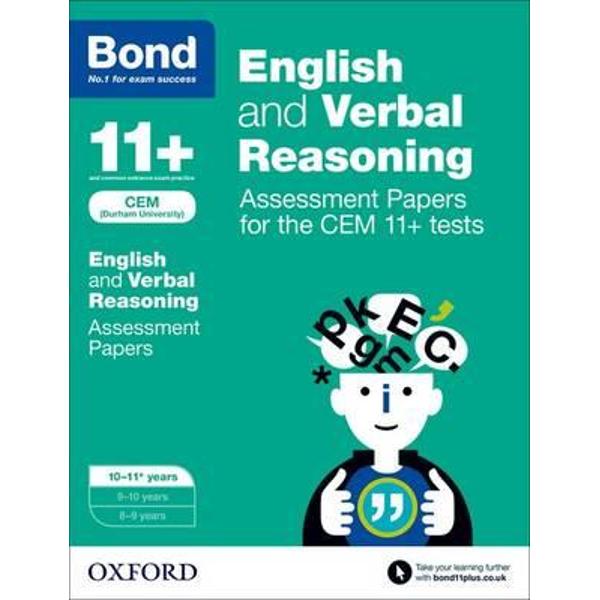 Bond 11+: English and Verbal Reasoning: Assessment Papers fo