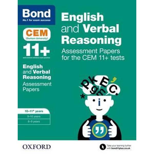 Bond 11+: English and Verbal Reasoning: Assessment Papers fo