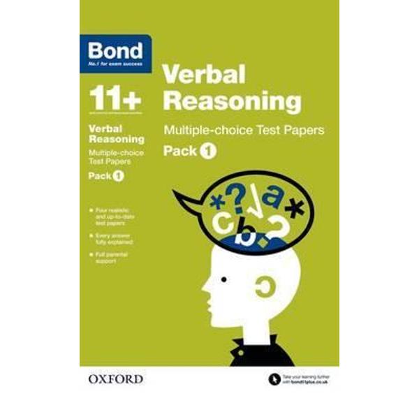 Bond 11+: Verbal Reasoning: Multiple Choice Test Papers