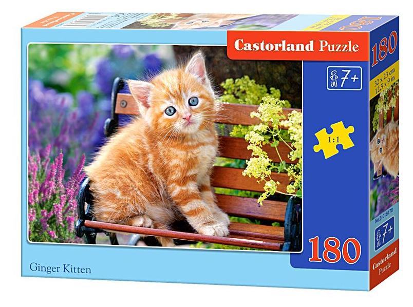 Puzzle 180 Castorland - Ginger Kitten