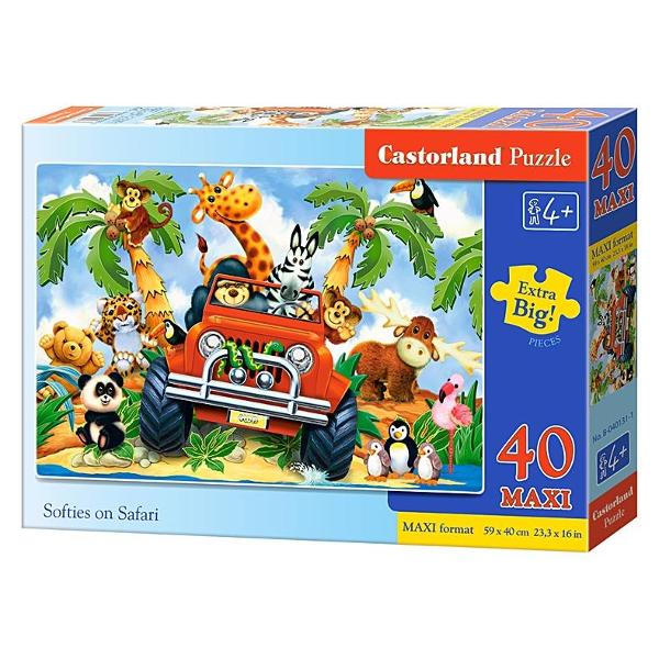 Puzzle 40 Maxi - Softies on Safari