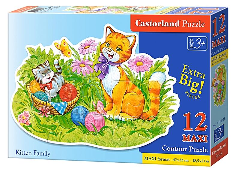 Puzzle 12 Maxi - Kitten Family