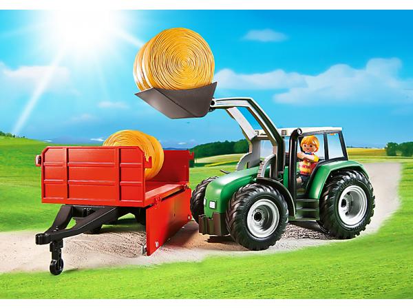 Playmobil - Tractor mare cu remorca