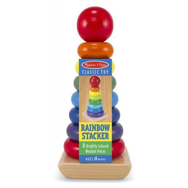 Rainbow stacker. Piramida curcubeu