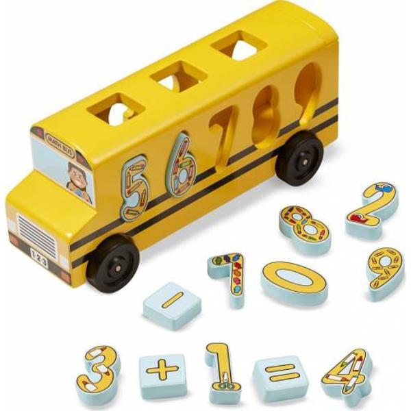 Number Matching Math Bus. Autobuzul cu numere