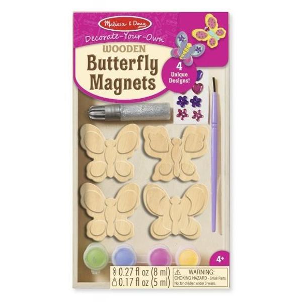 Butterfly magnets. Set creatie. Fluturasi din lemn, magnetici
