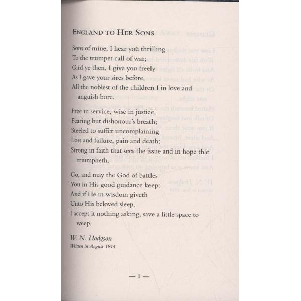 Poems from the First World War