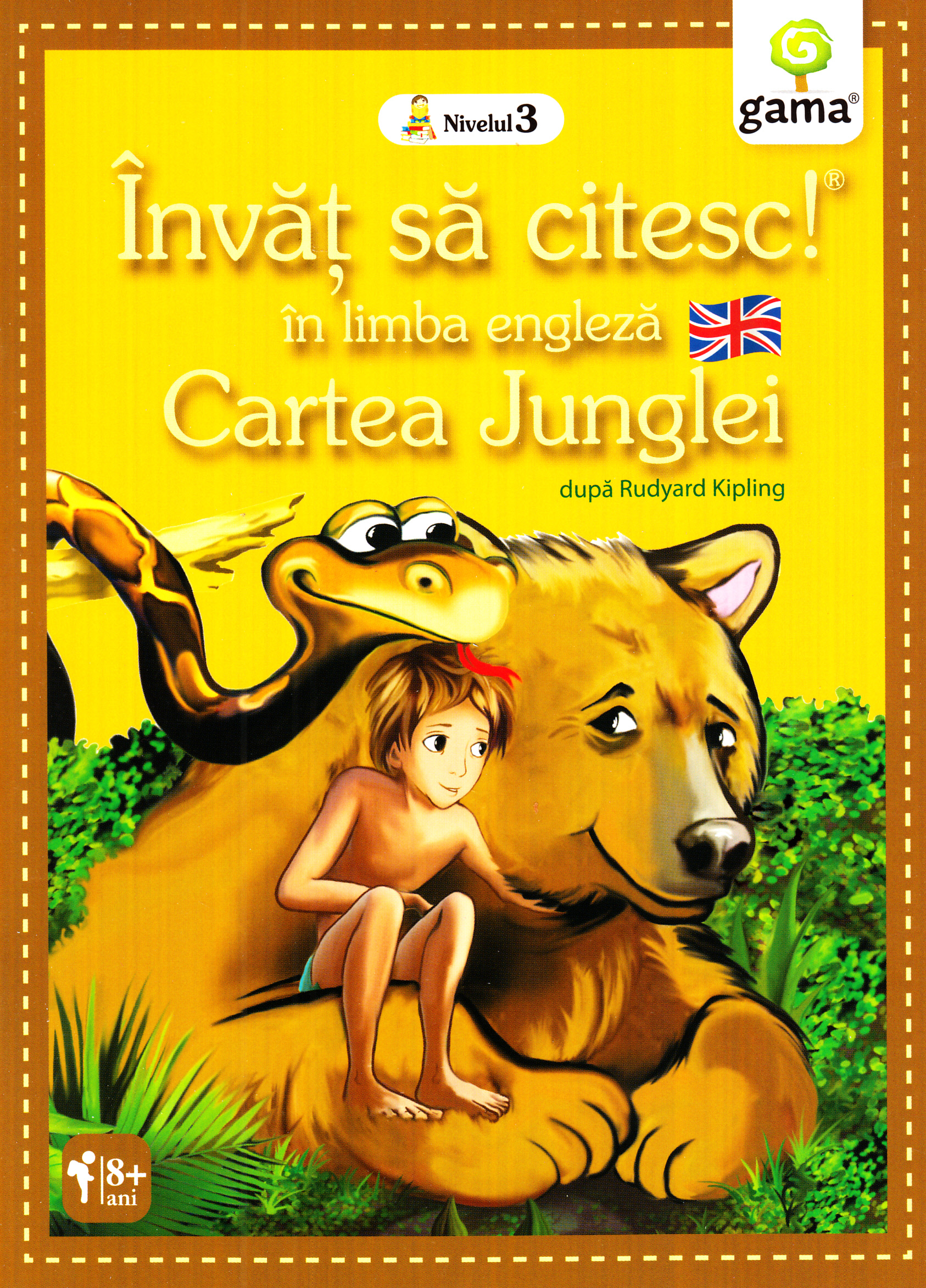 Invat sa citesc in limba engleza - Cartea junglei - Nivelul 3