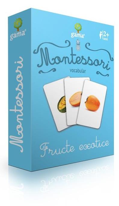 Montessori. Vocabular: Fructe exotice