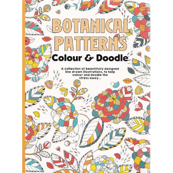Colour Therapy, Botanical Patterns. Set de lux antistress, Modele botanice