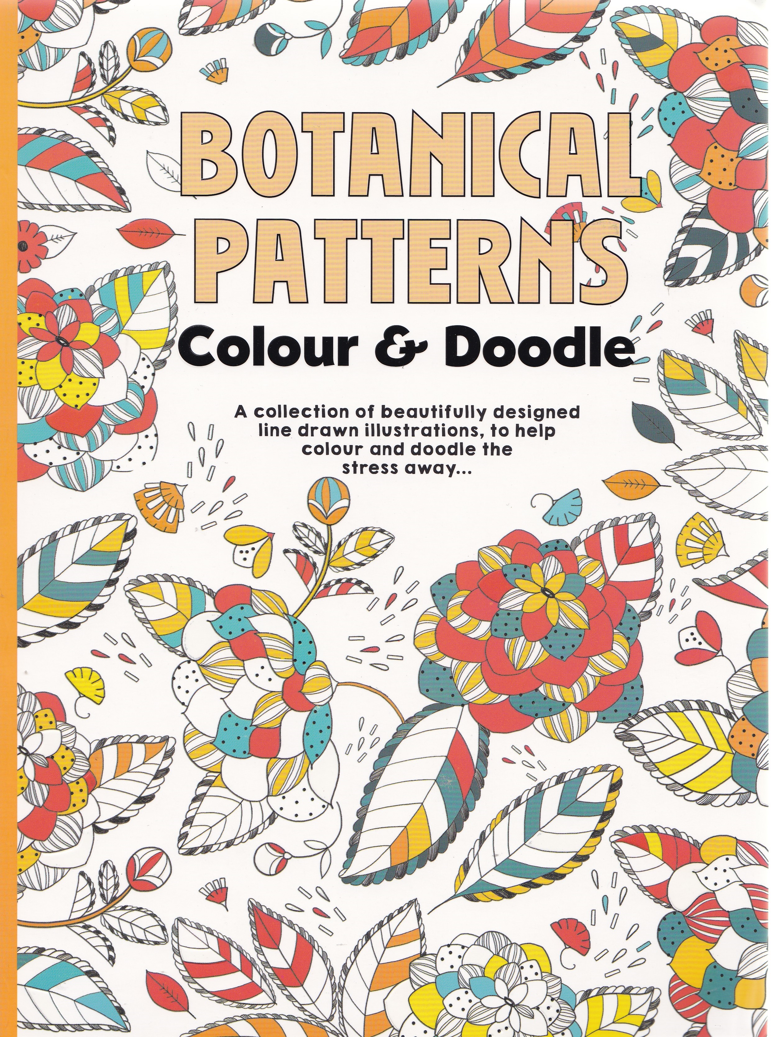 Colour Therapy, Botanical Patterns. Set de lux antistress, Modele botanice