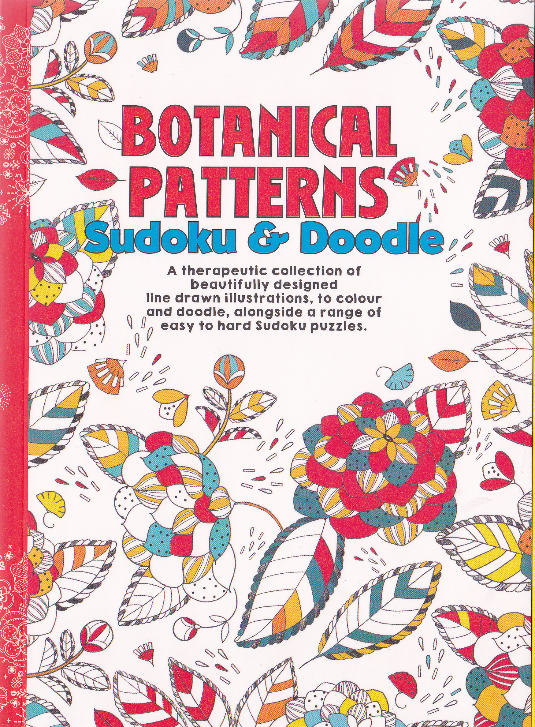 Carte de colorat pentru adulti: Botanical Patterns Sudoku & Doodle A5
