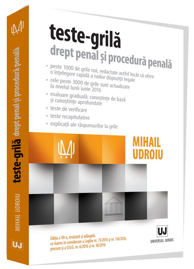 Teste-grila: drept penal si procedura penala - Mihail Udroiu