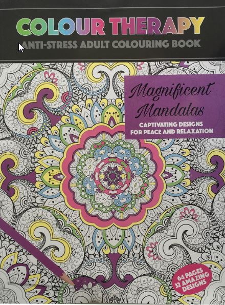  Colour Therapy: Magnificent Mandalas - Carte de colorat pentru adulti