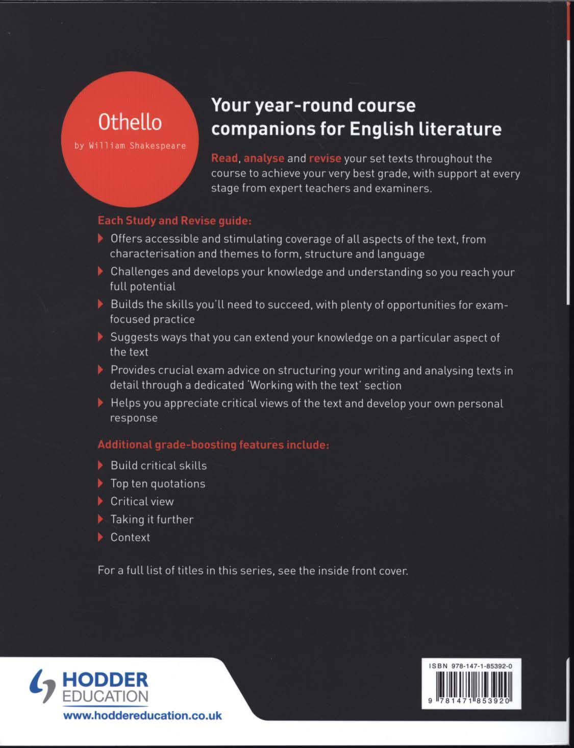 Study and Revise: Othello for as/A Level