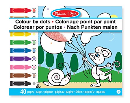 Colour by dots. Bloc cu desene de colorat