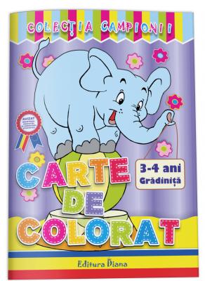 Carte de colorat 3-4 ani (colectia Campionii)
