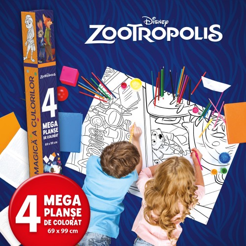 Disney: Zootropolis - Lumea magica a culorilor (4 Megaplanse)