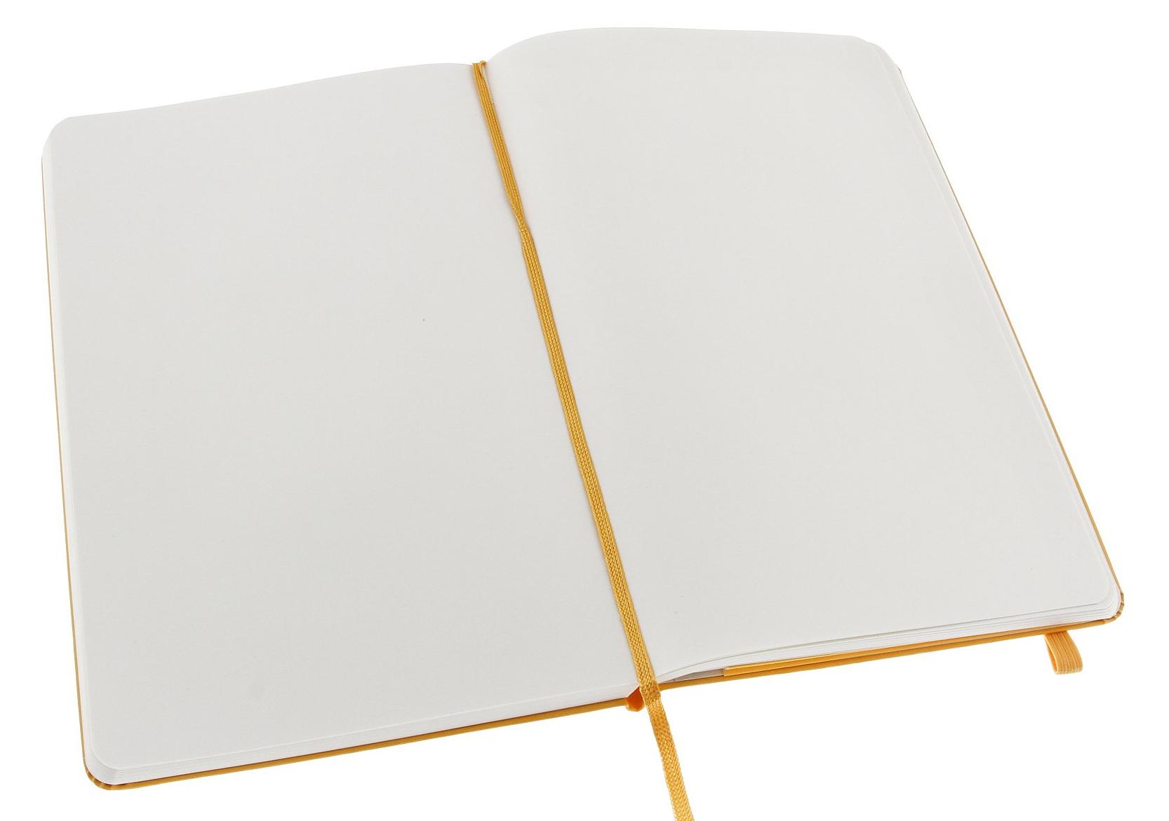 Moleskine classic collection hard cover large plain notebook Orange