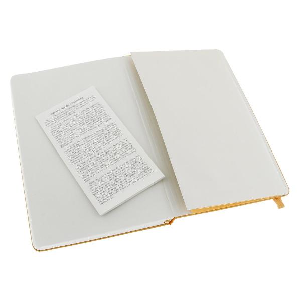 Moleskine classic collection hard cover large plain notebook Orange