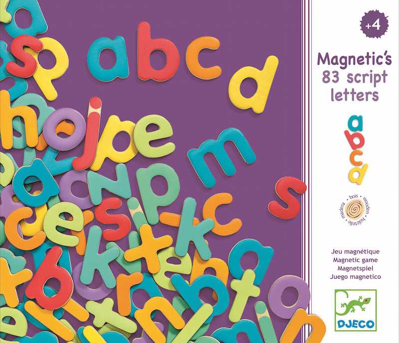 Magnetic's, 83 Script letters. Litere magnetice
