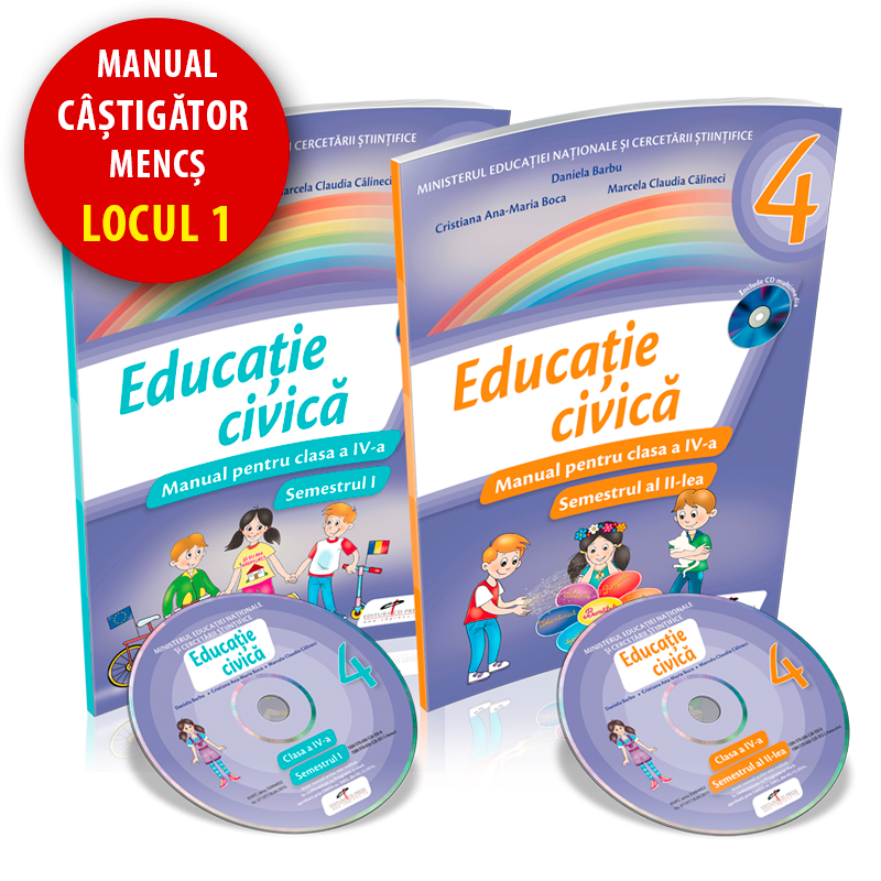 Educatie civica - Clasa 4 Sem.1+2 - Manual + CD - Daniela Barbu