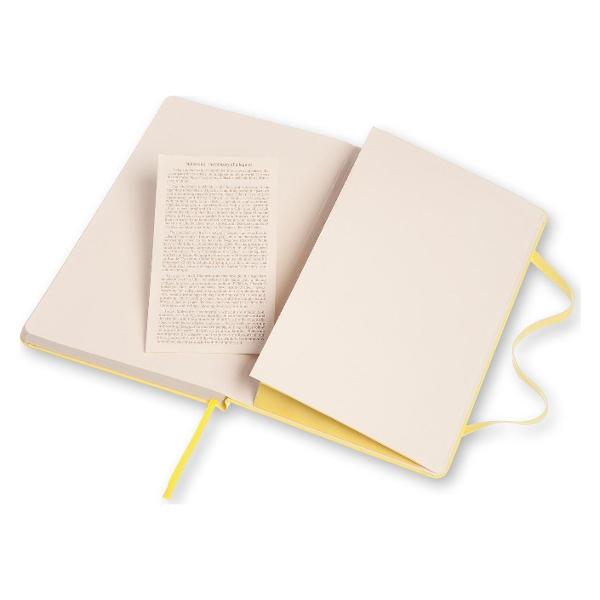 Moleskine Classic collection hard cover large plain notebook Yellow