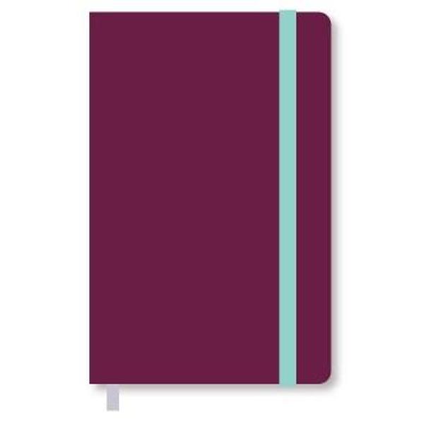 Moleskine Contrast Notebook Hard Cover Ruled Notebook Plum Purple