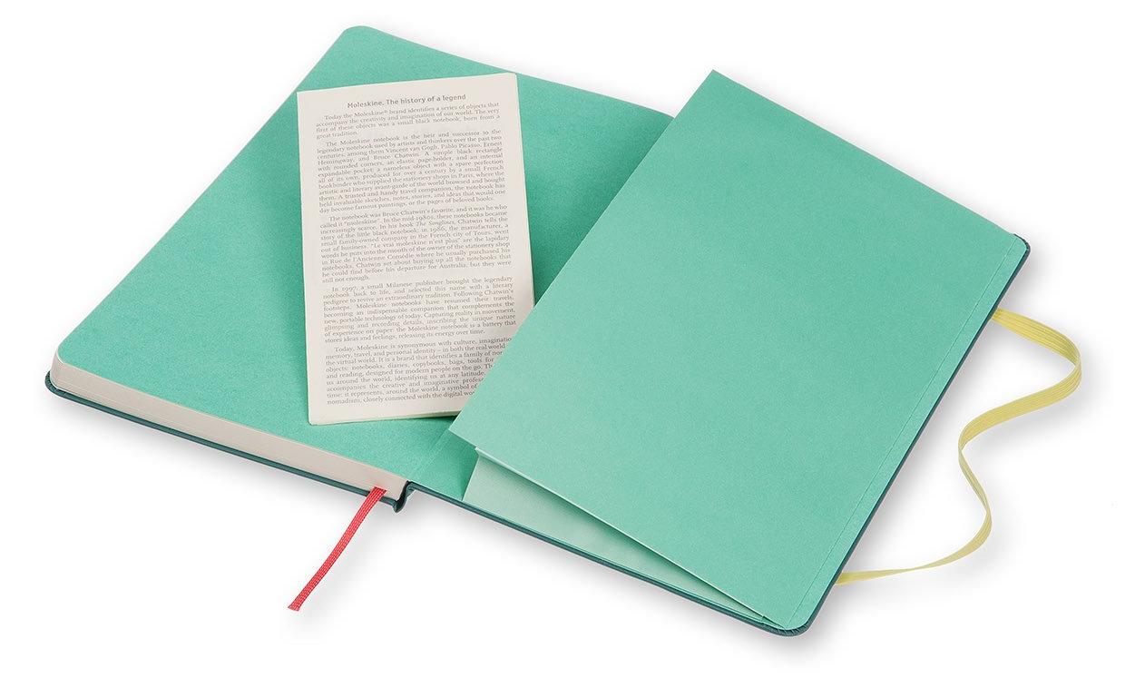 Moleskine Contrast notebook hard cover ruled notebook Green