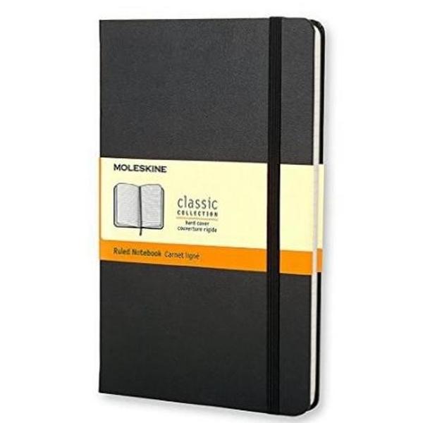 Moleskine Classic collection hard cover ruled notebook Black