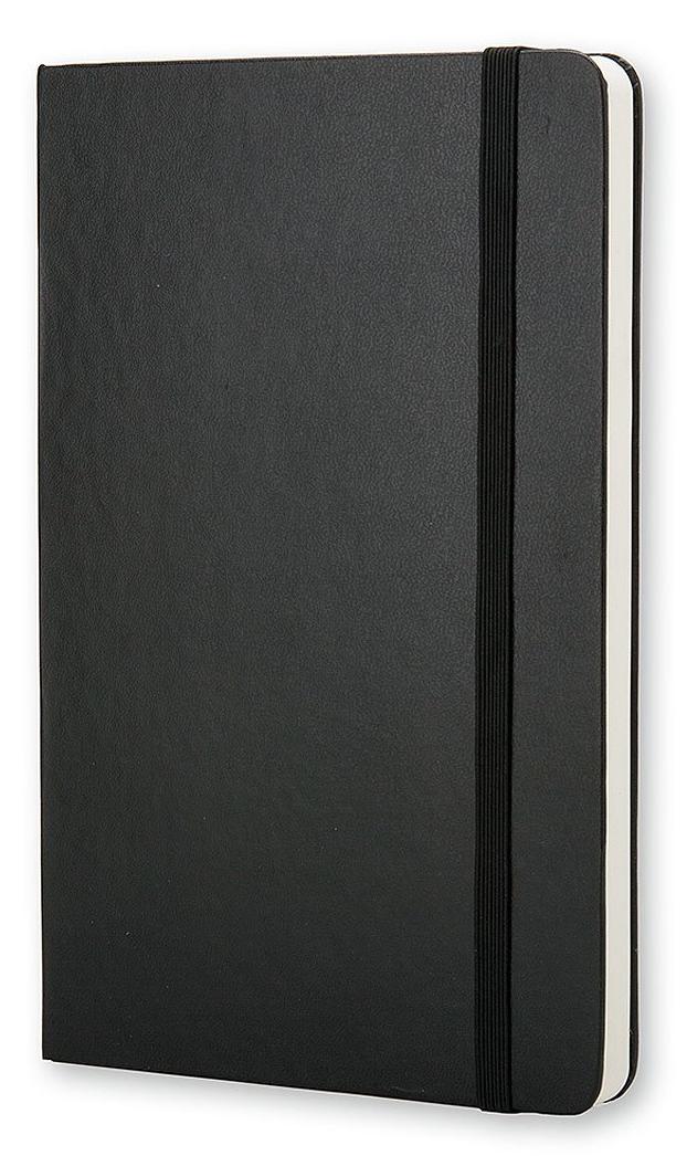 Moleskine Classic collection hard cover Large plain notebook Black