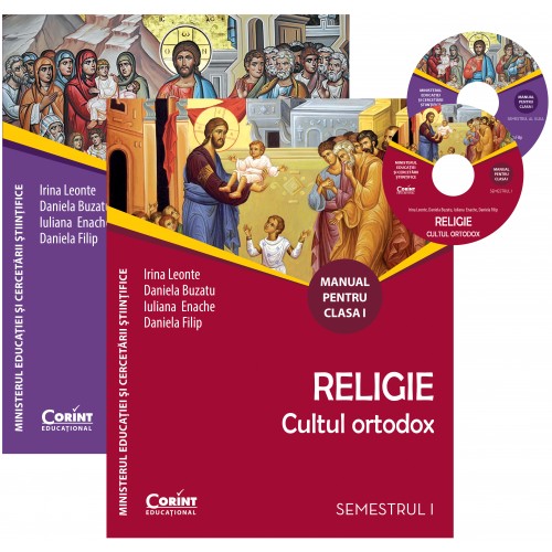Religie. Cultul Ortodox - Clasa 1. Sem. 1+2 - Manual + CD - Irina Leonte, Daniela Buzatu