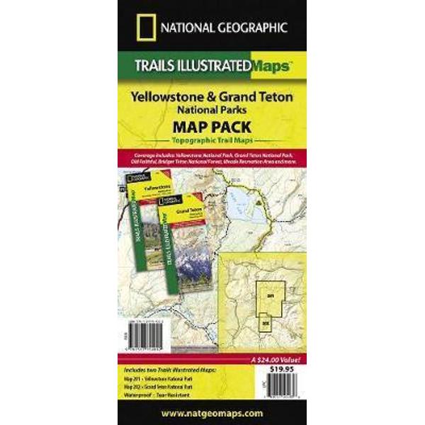 Yellowstone/Grand Teton National Parks, Map Pack Bundle