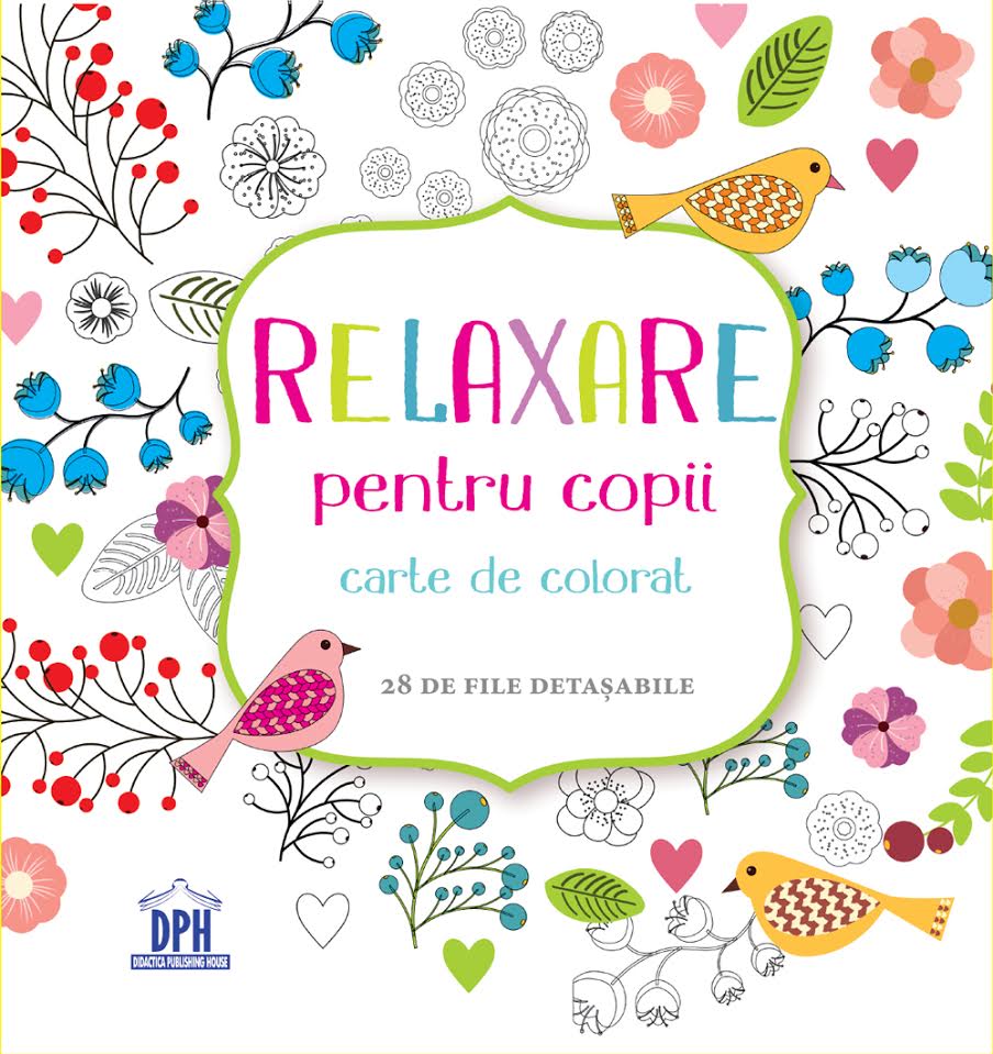 Relaxare pentru copii - Carte de colorat - 28 de file detasabile