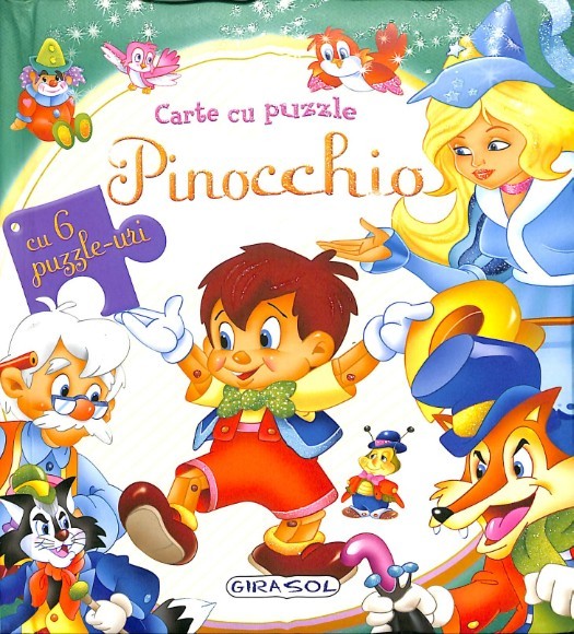 Pinocchio. Carte cu puzzle