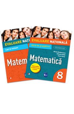 Coperta cărții 'Evaluare nationala Matematica cls 8 - Mirela Moldoveanu'