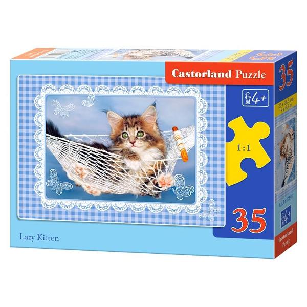 Puzzle 35 Castorland - Lazy kitten