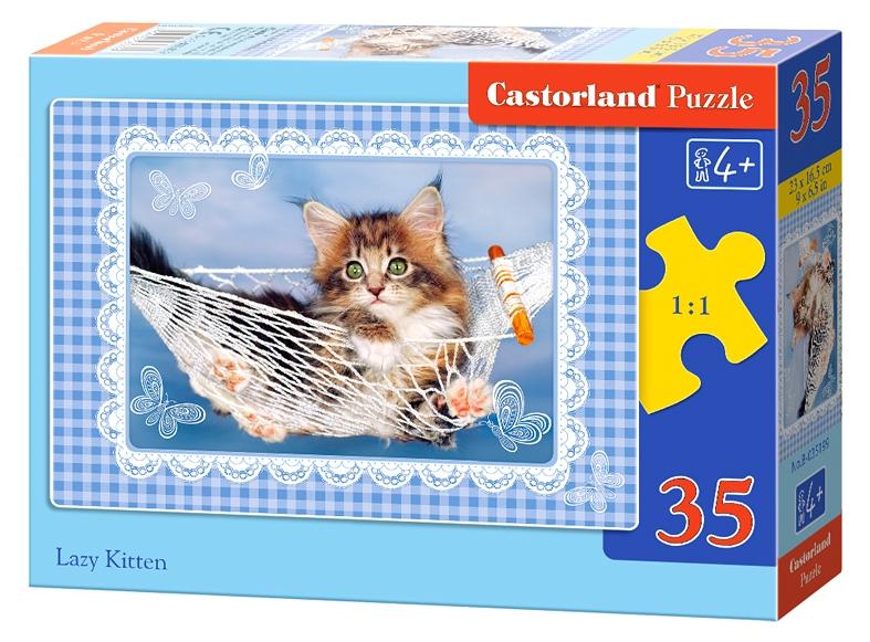 Puzzle 35 Castorland - Lazy kitten
