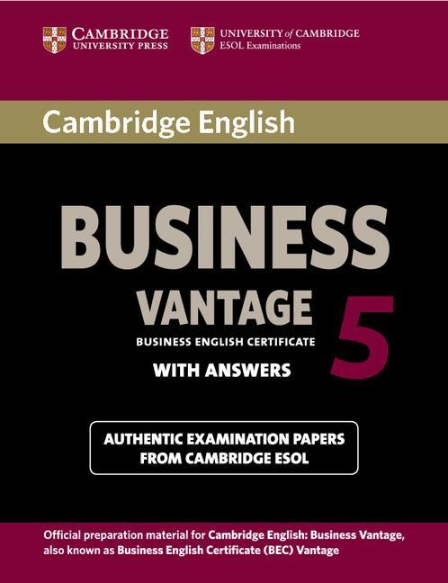 Cambridge English Business 5 Vantage Student's Book with Ans