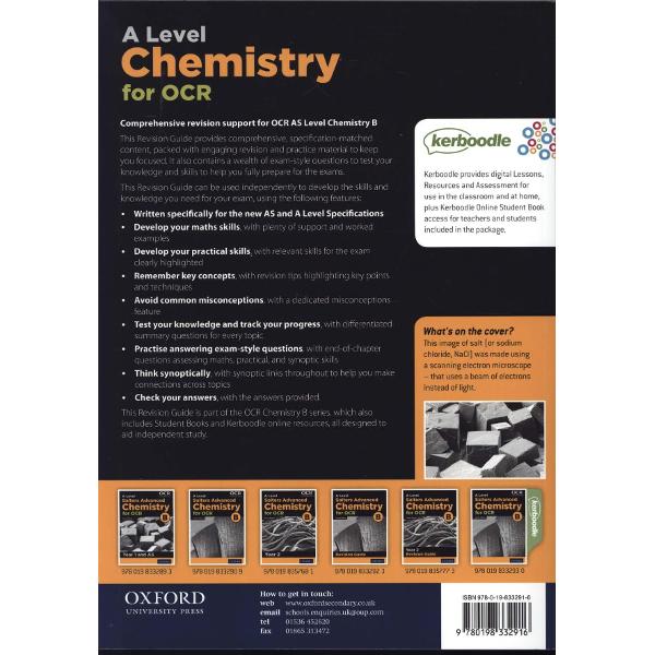 OCR A Level Salters' Advanced Chemistry Year 1 Revision Guid