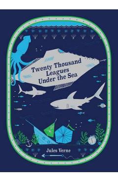 Coperta cărții 'Twenty Thousand Leagues Under the Sea'