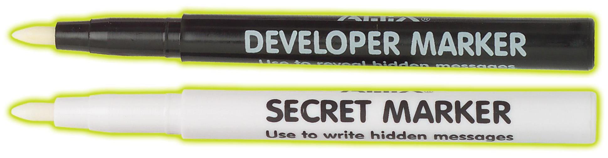 Secret marker kit. Kit de spionaj pentru mesaje secrete