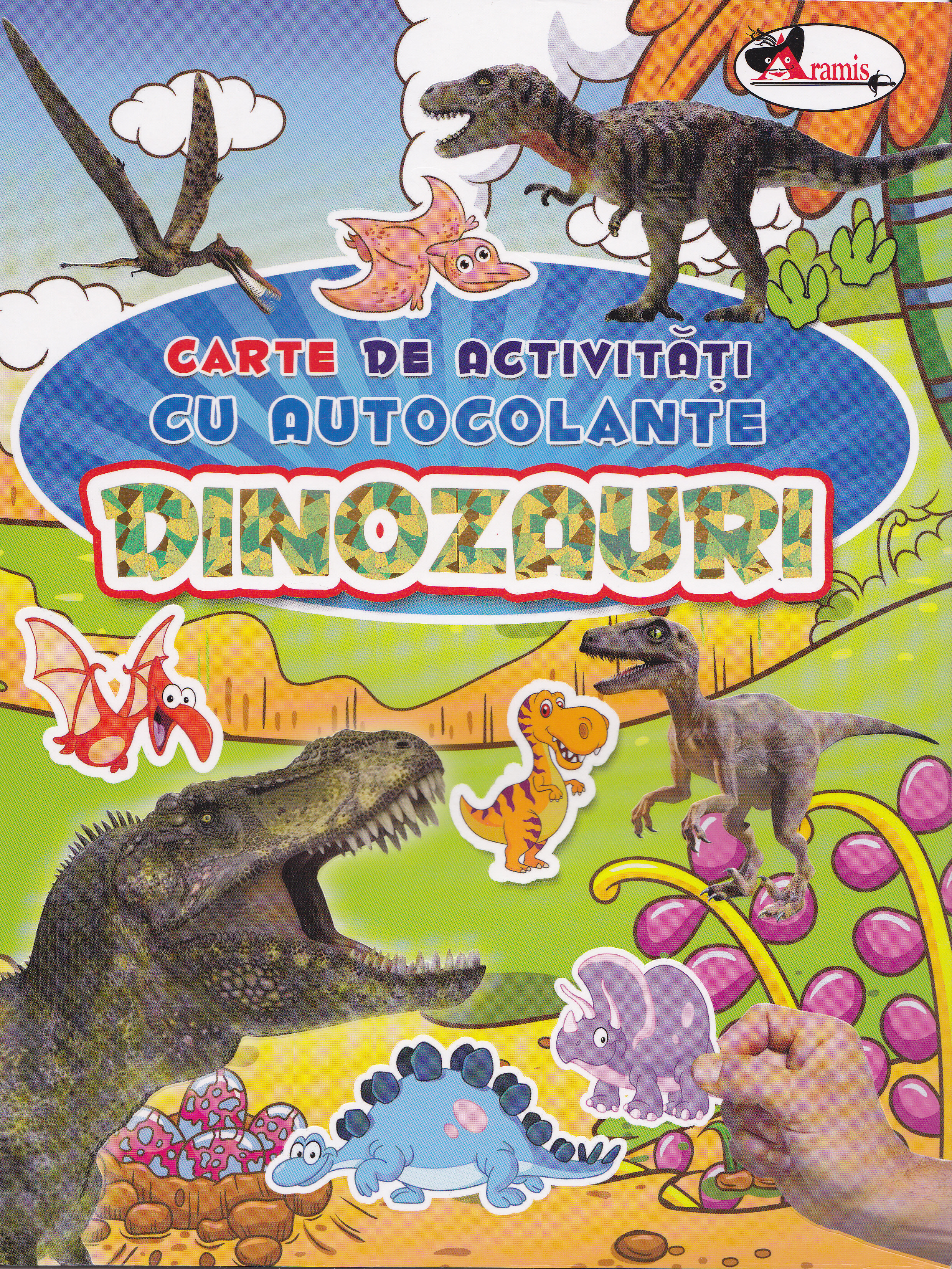 Dinozauri - Carte de activitati cu autocolante