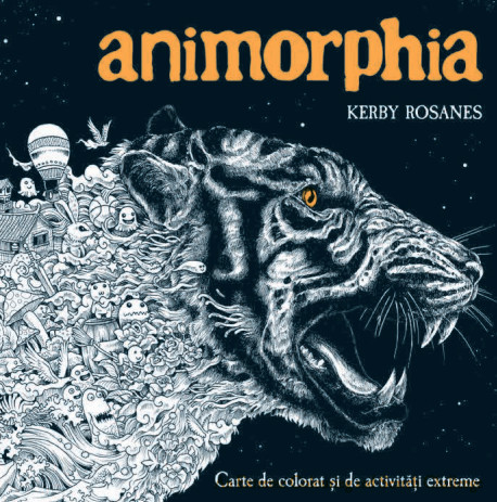 Animorphia. Carte de colorat si de activitati extreme - Kerby Rosanes