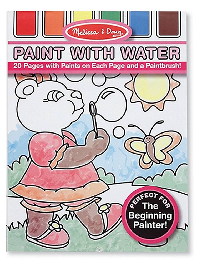 Paint with water. Set de pictura cu apa, Roz